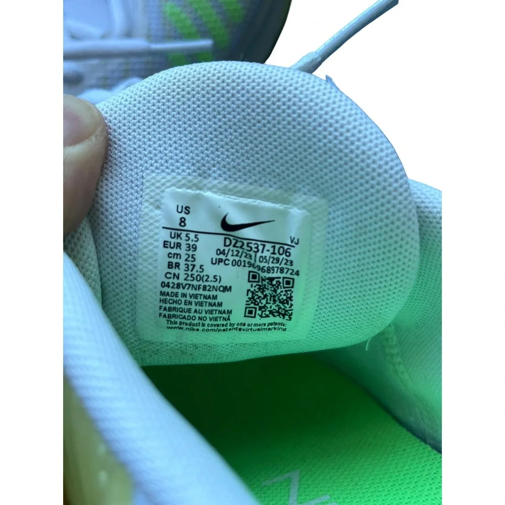 Nike Metcon 9 White Neon Lime Green Women Training Shoes DZ2537-106 Size 8
